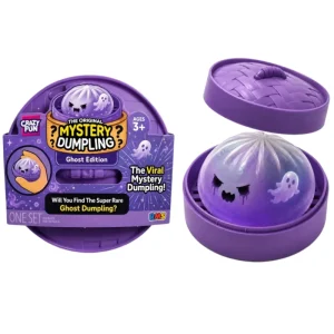 Glitter Halloween Ghost Dumpling Squishy with Steamer Box