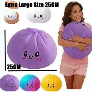 25cm Colorful Giant Dumpling Squishy – Oversized Slow-Rise Sensory Toy