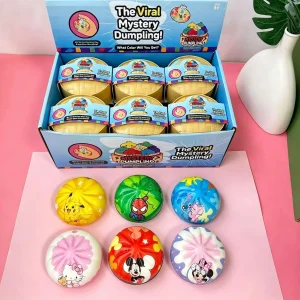 Cartoon Dumpling Mystery Squishy Blind Box – Slow-Rise Fidget Toy