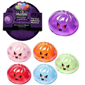 Halloween Ghost Glitter Dumpling Squishy – Soft Slow-Rebound Gift