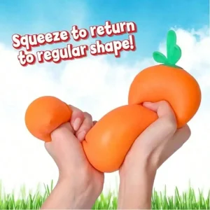 Jumbo 13cm Carrot Squishy – Giant Slow-Rise Vegetable Fidget Toy
