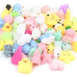 10-Piece Mini Animal Squishy Set – Cute Kawaii Fidget Toys