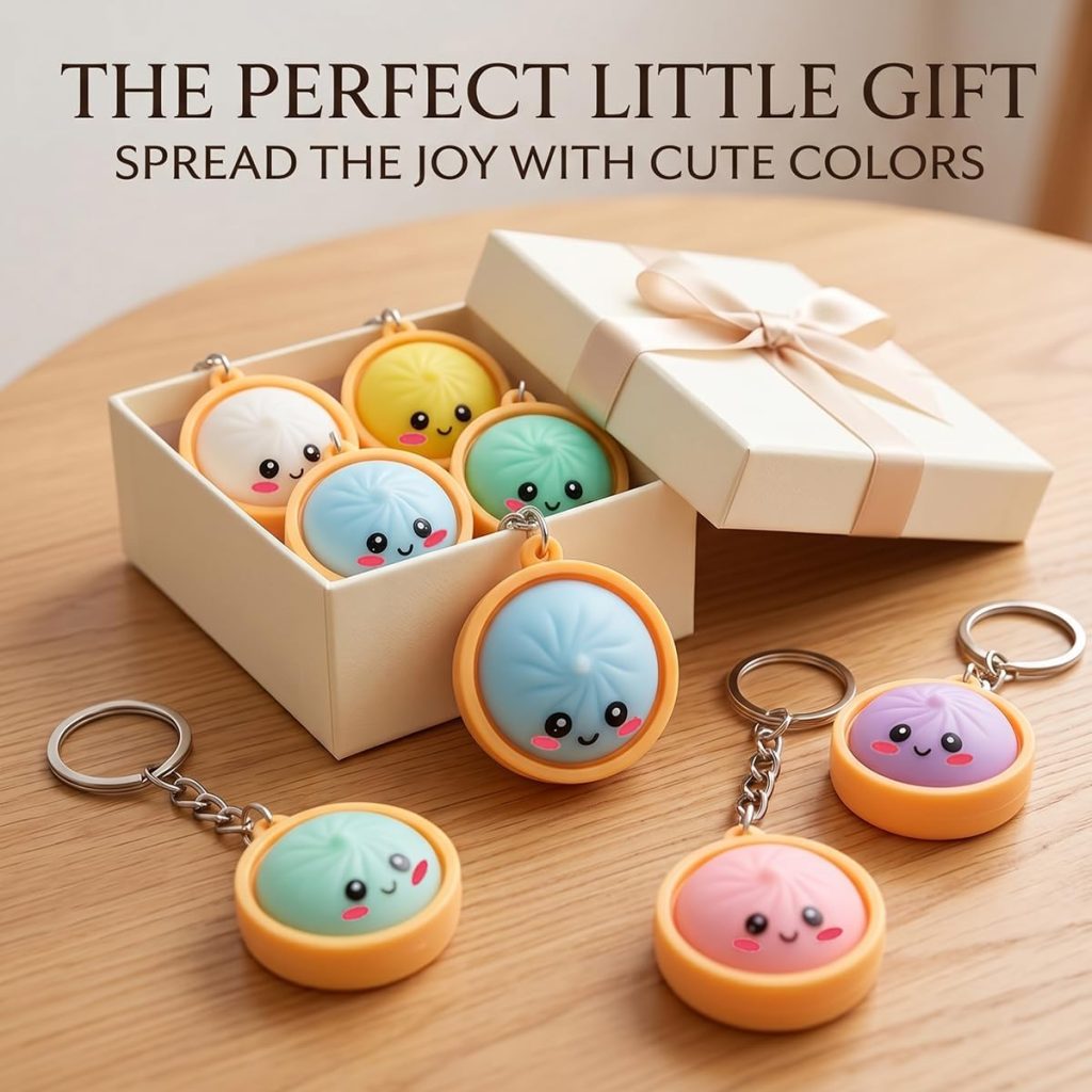Spooky Ghost Dumpling Stress Toys with Steamer