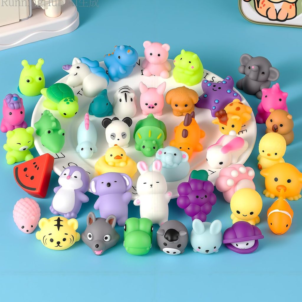 Halloween Glitter Dumpling Squeeze Toy with Mini Steamer
