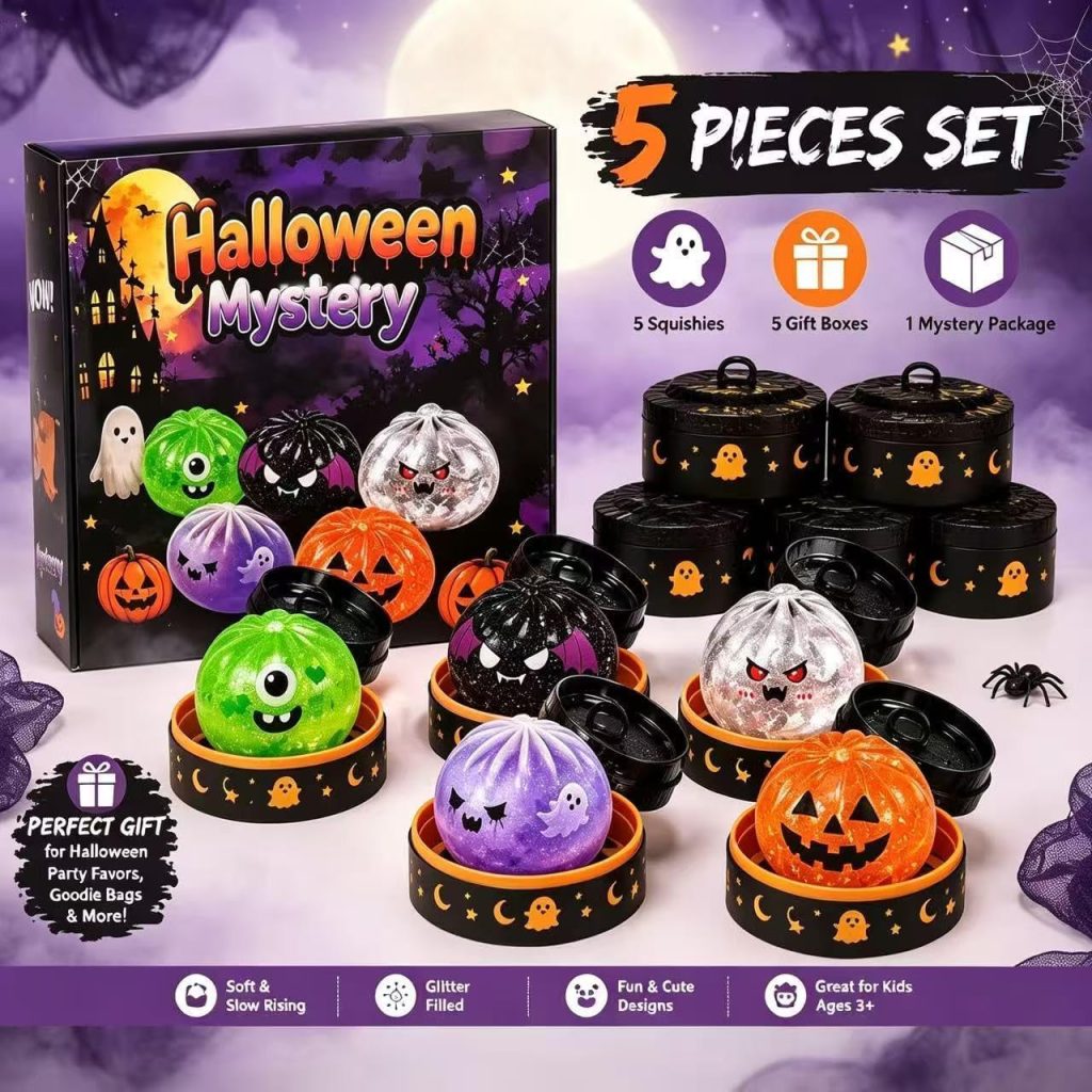 Five-Pack Ghost Mystery Squishy Collection