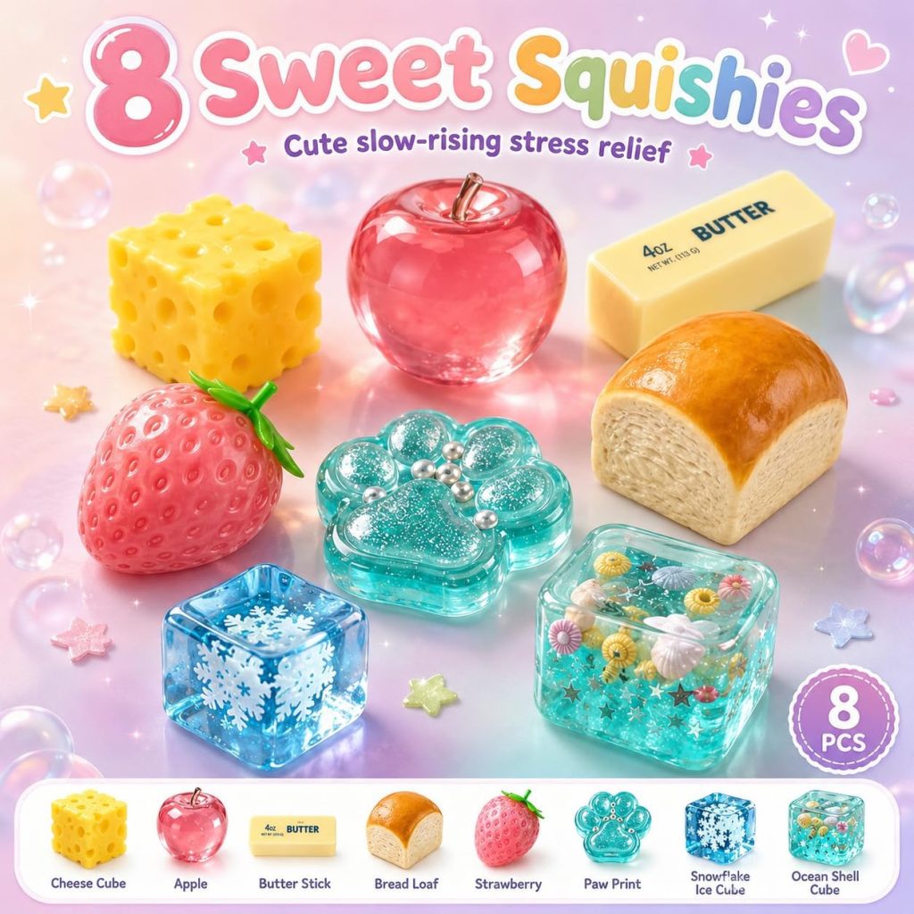30-Piece Kawaii Animal Mochi Squishy Pack