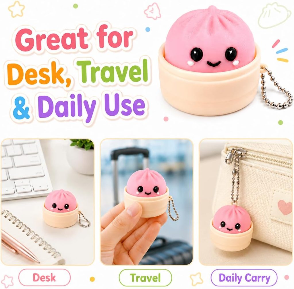 Giant Dumpling Stress Ball for Desk Relaxation