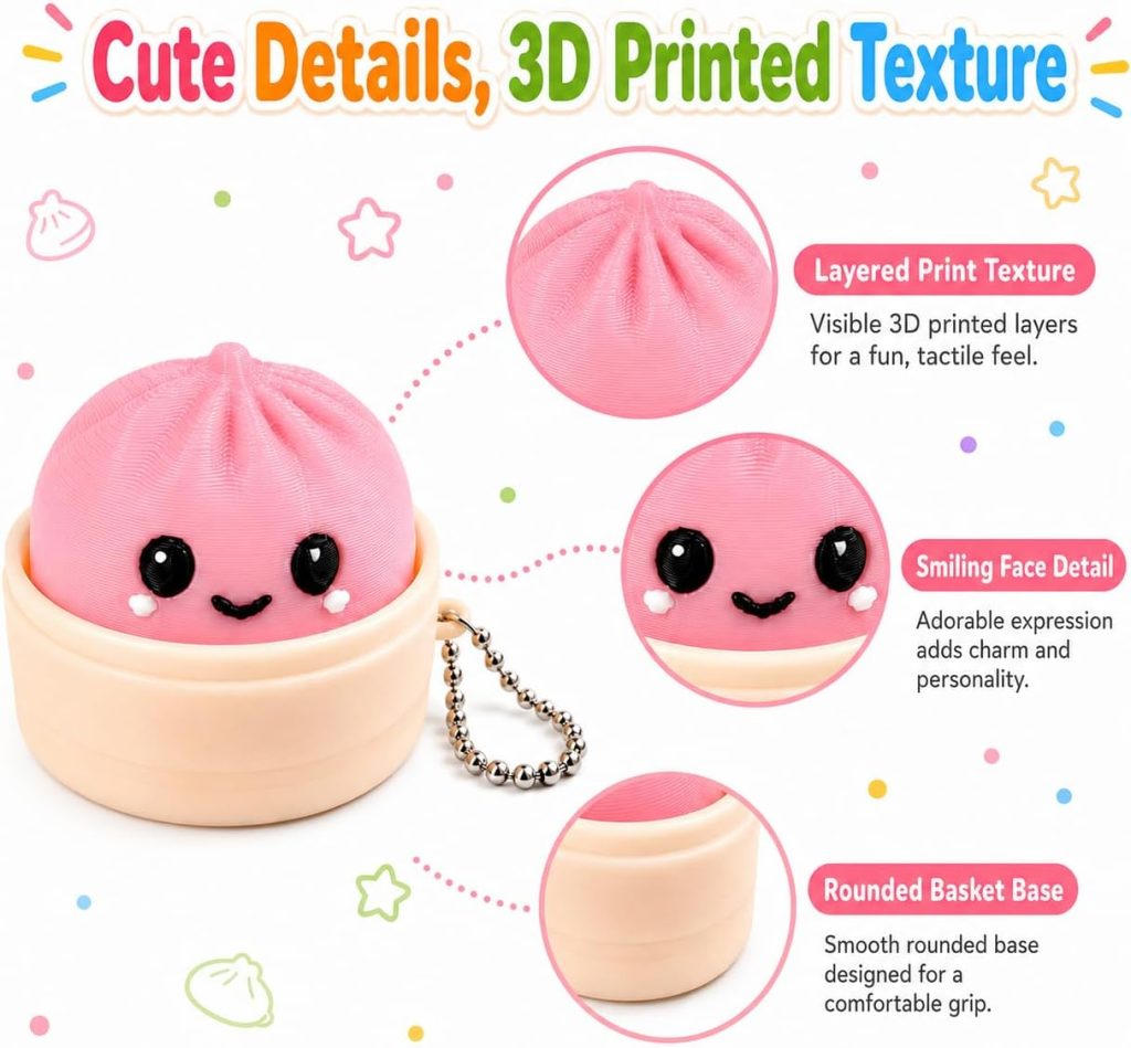 Giant Dumpling Stress Ball for Desk Relaxation