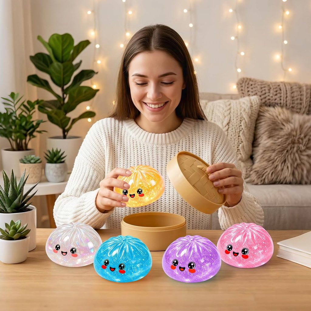 Sparkling Dumpling Squeeze Toy for Desk Breaks