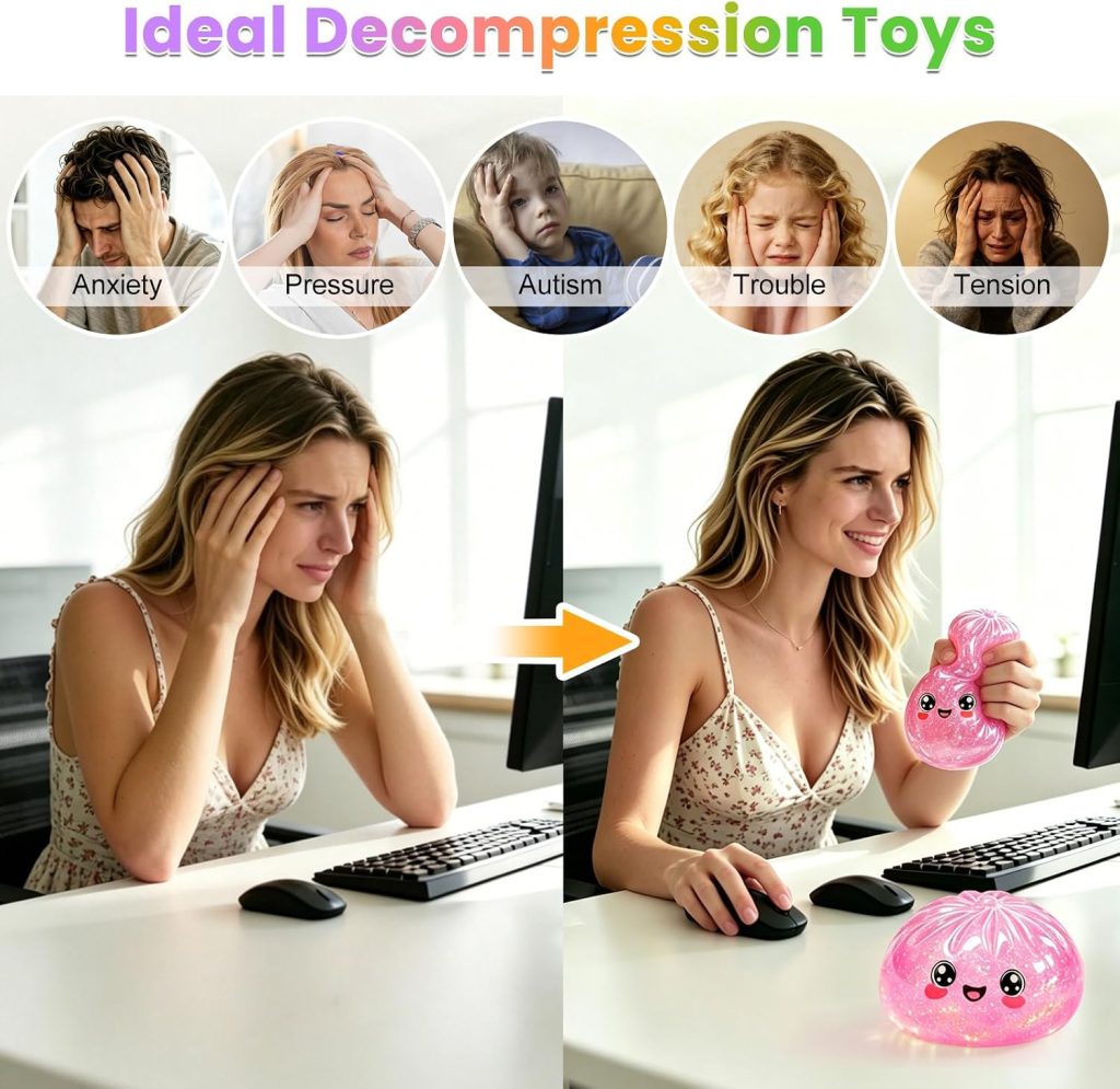 Mystery Color Stress Squishy with Steamer Case