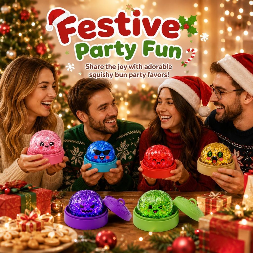 Five-Inch Mystery Dumpling Squishy , Glitter Edition