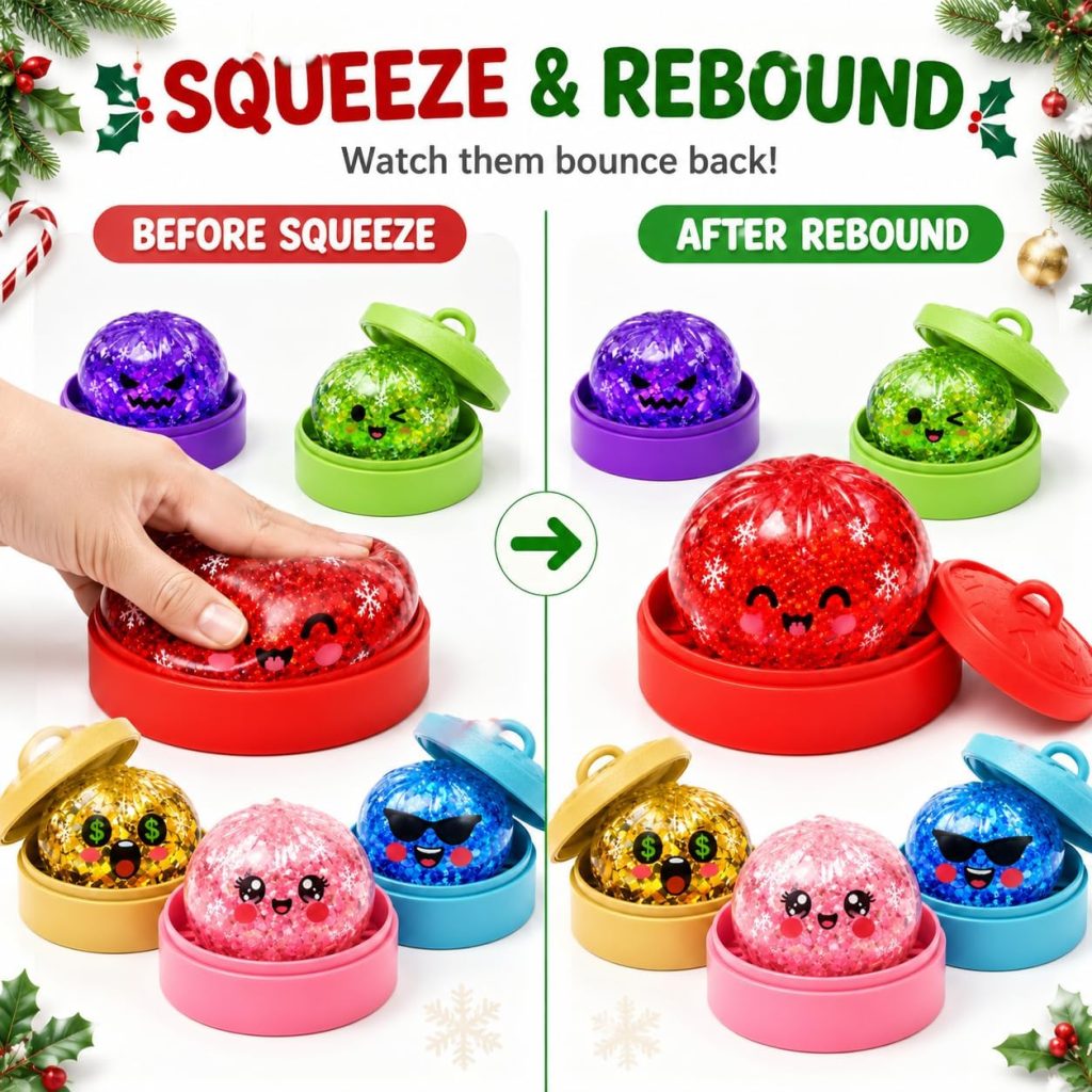 Five-Inch Mystery Dumpling Squishy , Glitter Edition