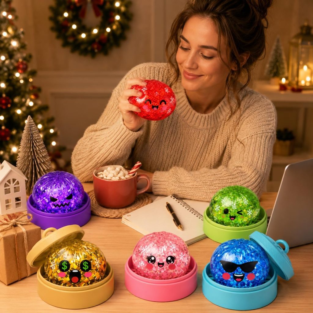 Five-Inch Mystery Dumpling Squishy , Glitter Edition