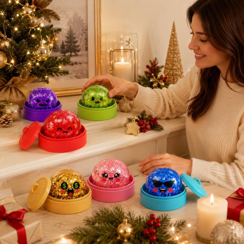 Five-Inch Mystery Dumpling Squishy , Glitter Edition