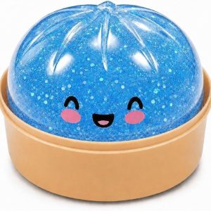 White Stretch Dumpling Squishy with Food Steamer Box