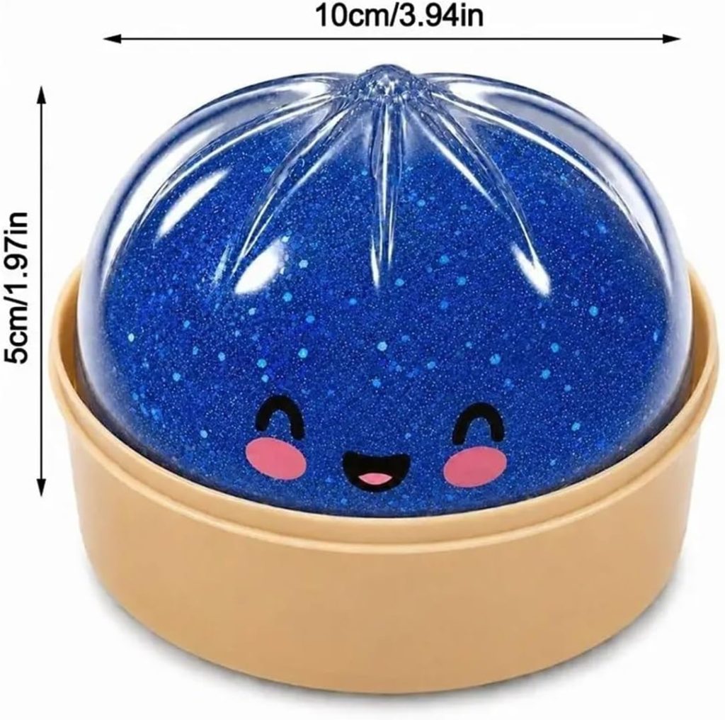White Stretch Dumpling Squishy with Food Steamer Box