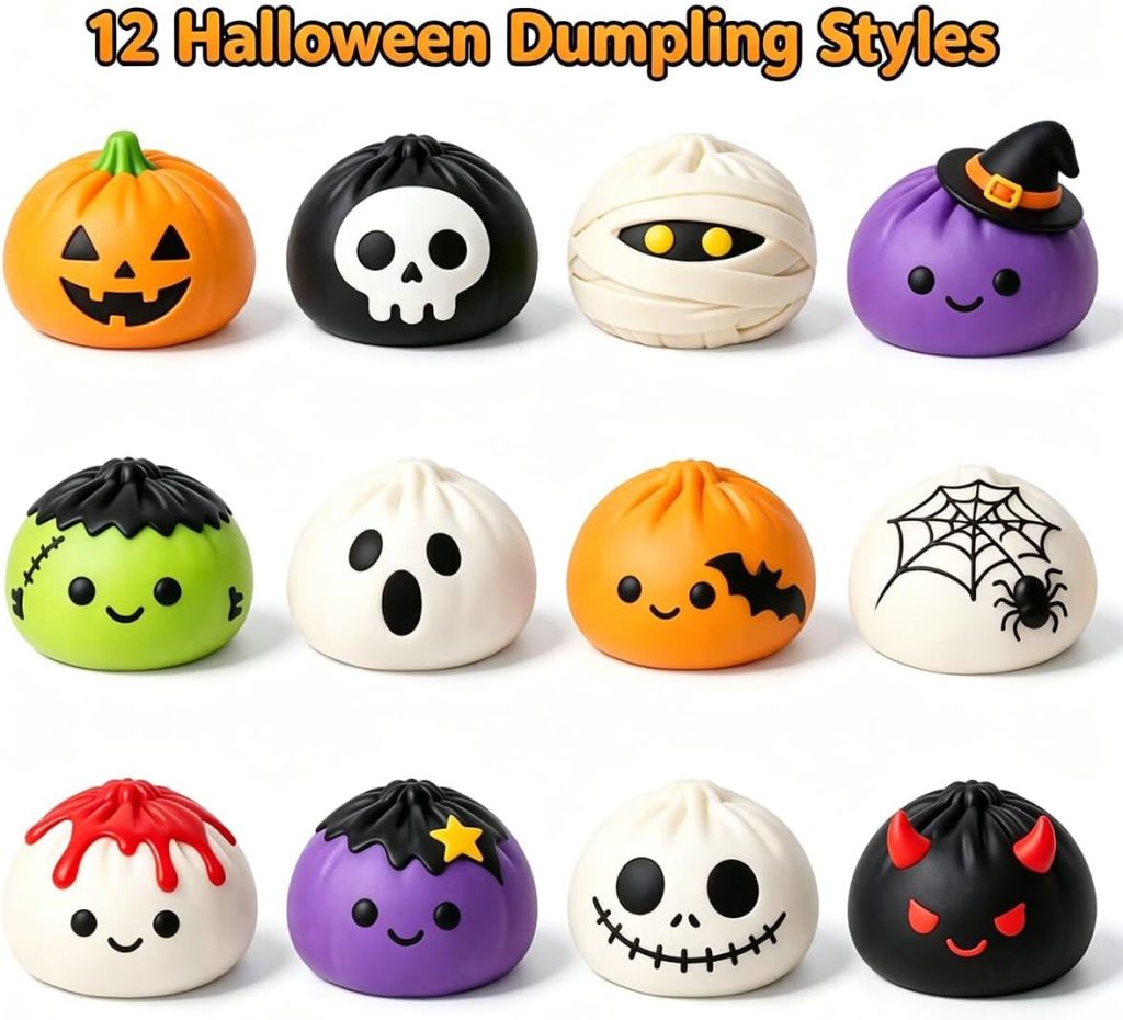 Slow-Rise Halloween Dumpling Fidget Ball