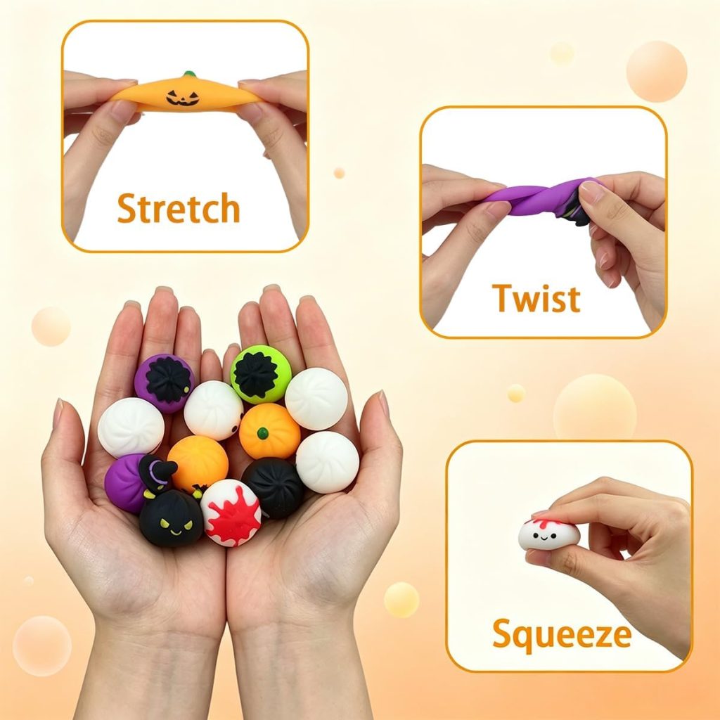 Slow-Rise Halloween Dumpling Fidget Ball