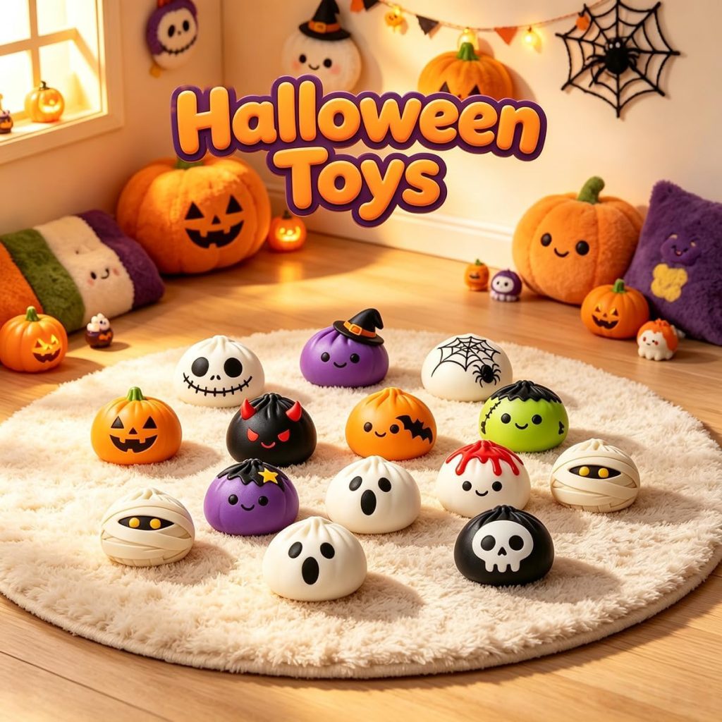 Slow-Rise Halloween Dumpling Fidget Ball