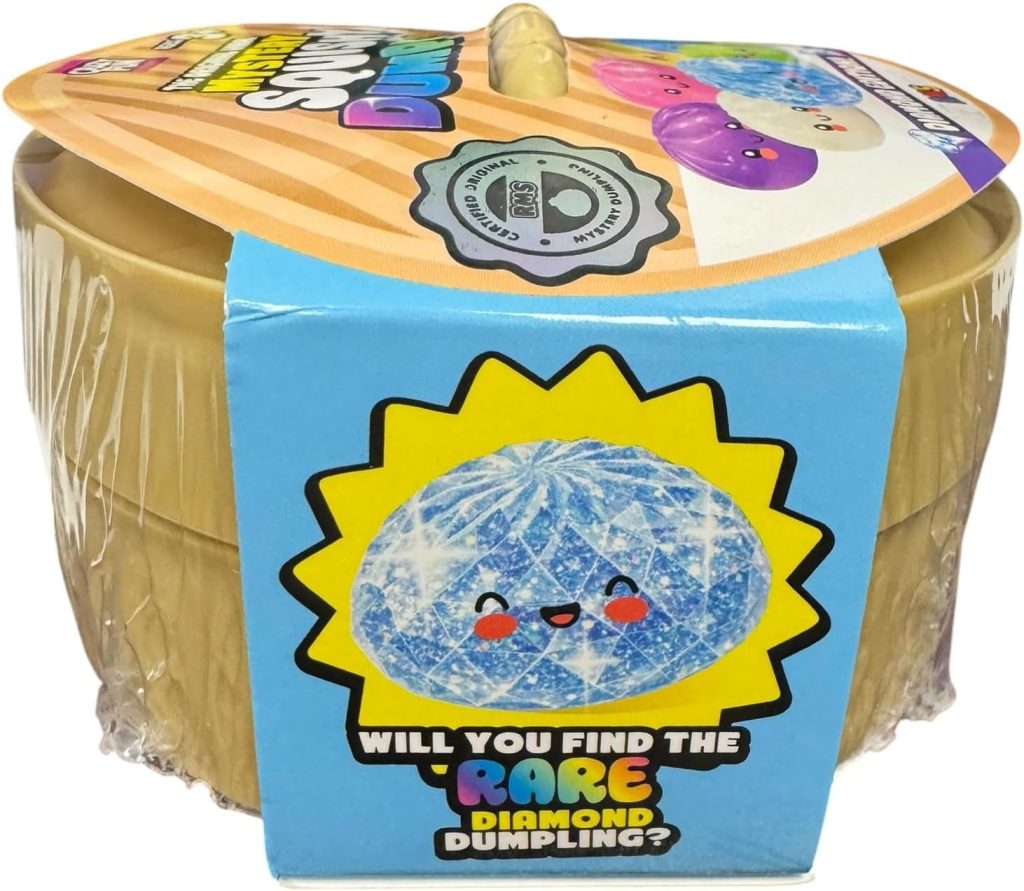 Gold Glitter Stretch Dumpling with Steamer Box