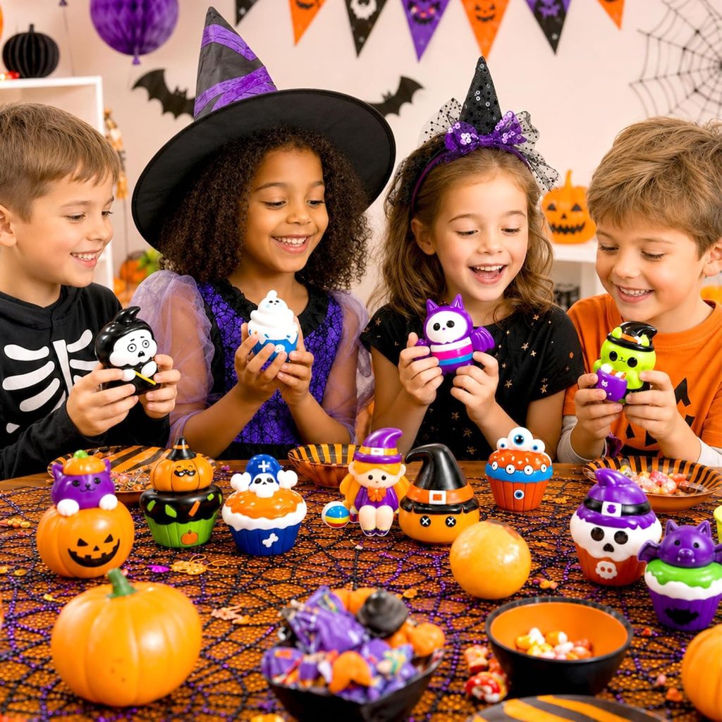 FRVCRS 12 Pcs Halloween Squishy Toys