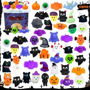 MEZHOBBY 120 Pcs Mochi Squishy Toys with Storage Box