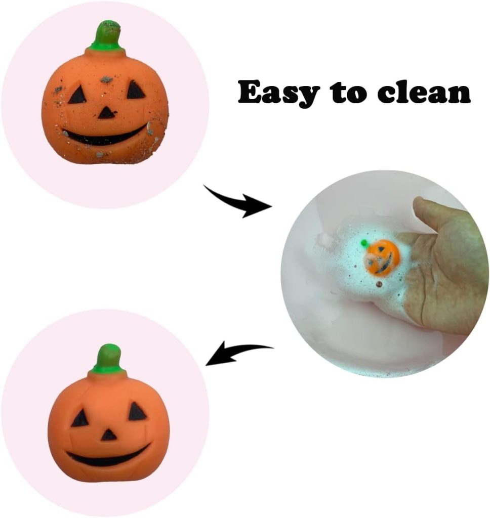 Anditoy 100 Pcs Halloween Mochi Squishy Toys