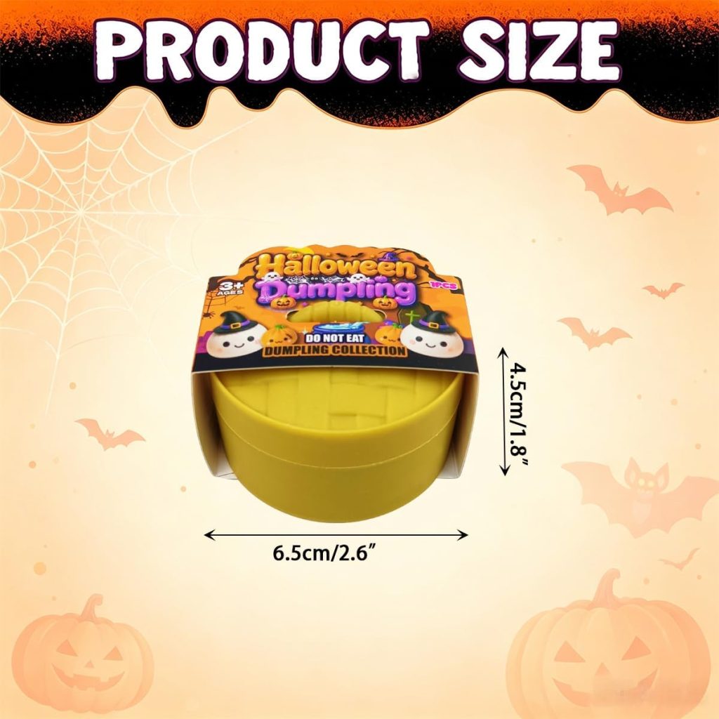 Anditoy 4 Pack Halloween Stress Balls in Steamer Box