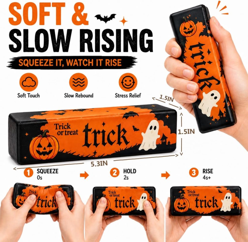 ATDRU Halloween Butter Squishy, Orange Gradient