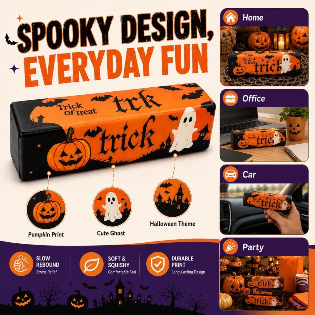 ATDRU Halloween Butter Squishy, Orange Gradient