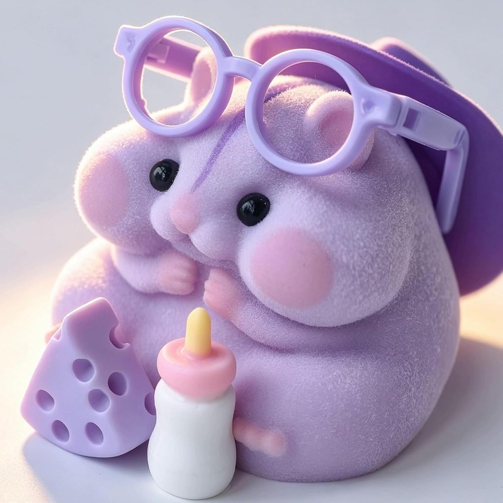 Handmade Taba Squishy Hamster Toy, Stress Relief