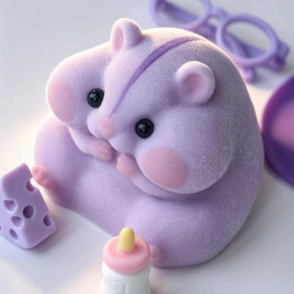 Handmade Taba Squishy Hamster Toy, Stress Relief