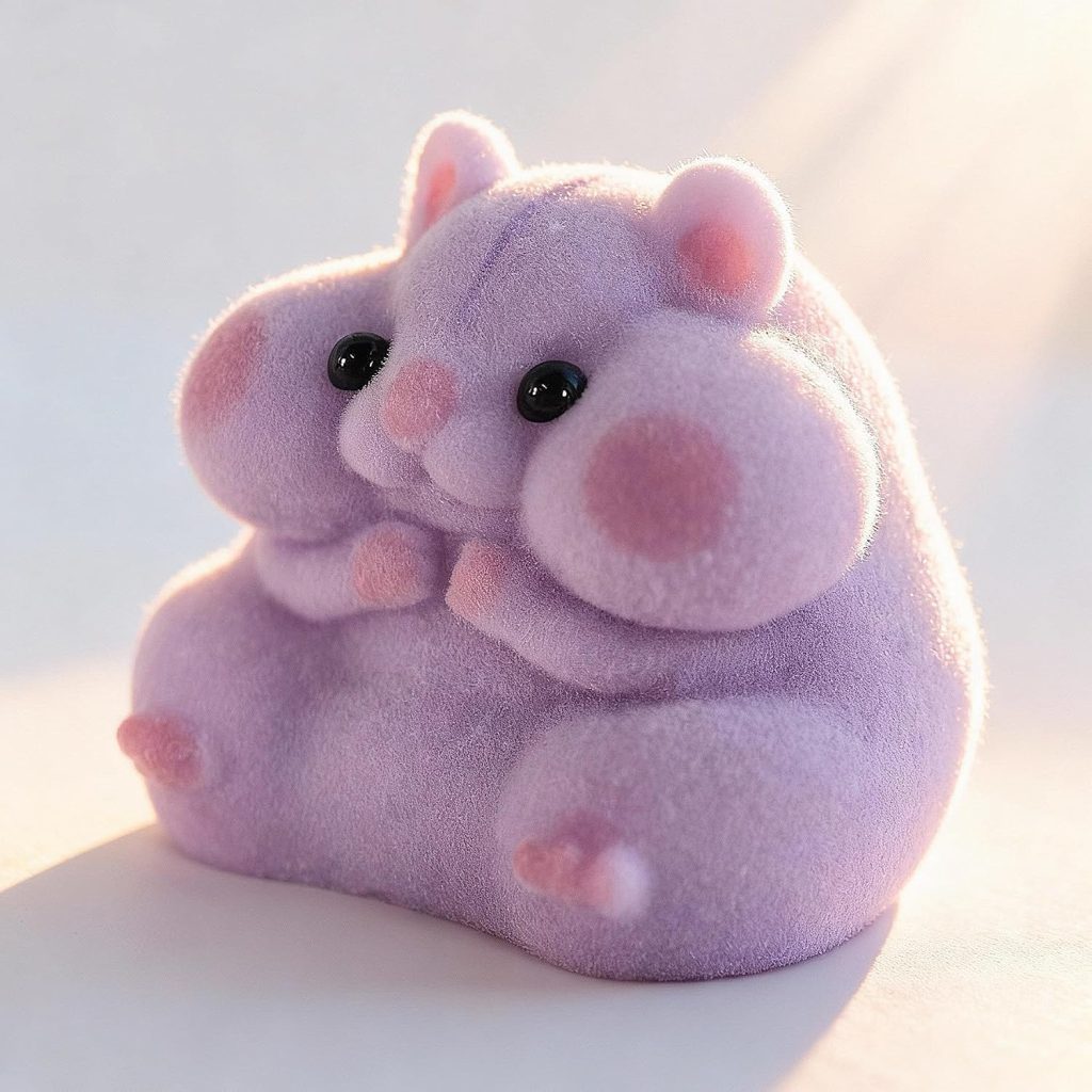 Handmade Taba Squishy Hamster Toy, Stress Relief
