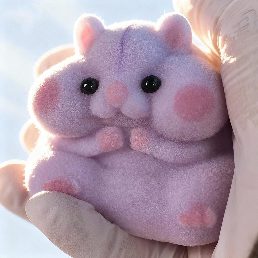 Handmade Taba Squishy Hamster Toy, Stress Relief