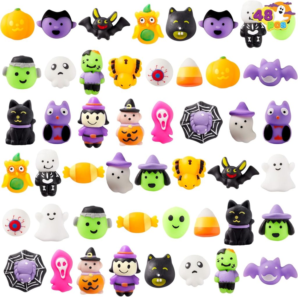 JOYIN 48 Pcs Halloween Mochi Squishy Toys