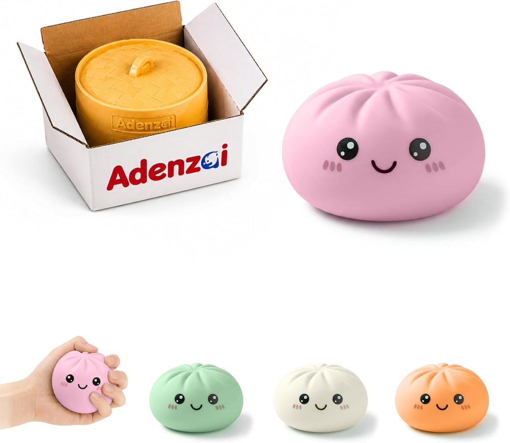 Mystery Squishy Dumpling Bao Bun in Steamer Basket