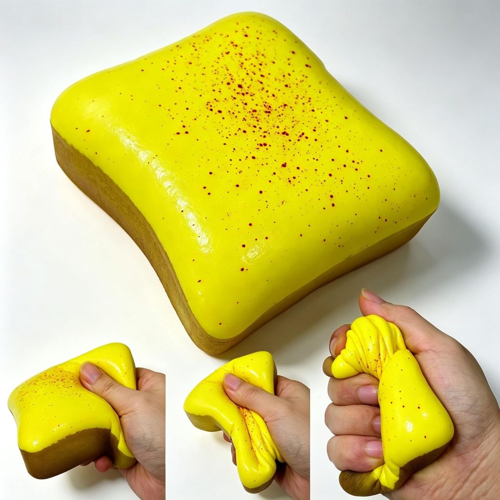 Nkde Bread Squishy Dumpling Butter Squeeze Toy