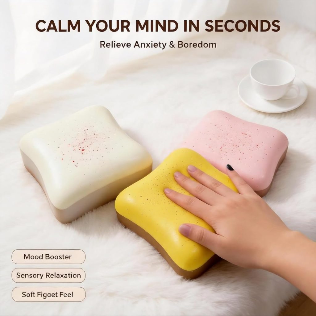 Nkde Bread Squishy Dumpling Butter Squeeze Toy
