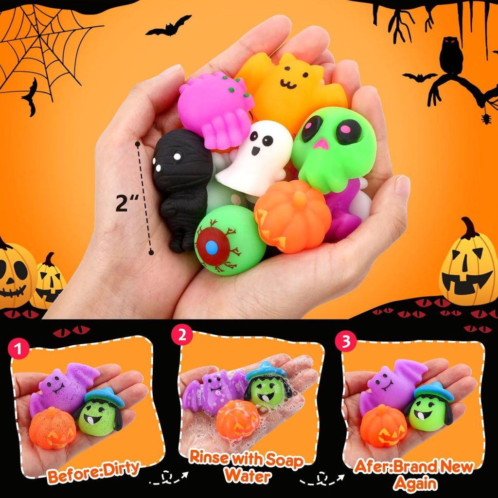 OCATO 30 Pcs Halloween Mochi Squishy Toys