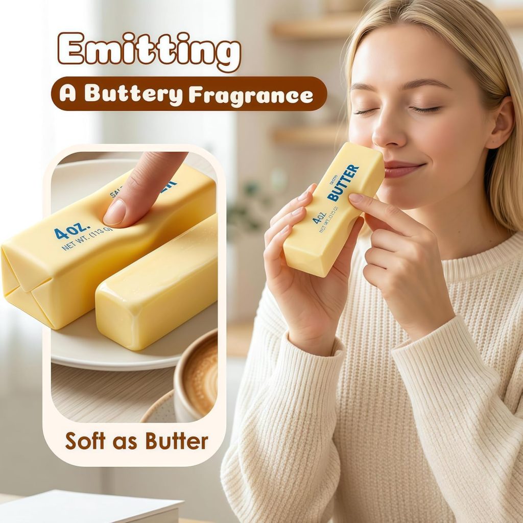 Slow Rising Squishy Butter Squeeze Toys, 3 Pack
